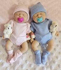 Image 2 of 7" full body silicone dolls Max and Daisy