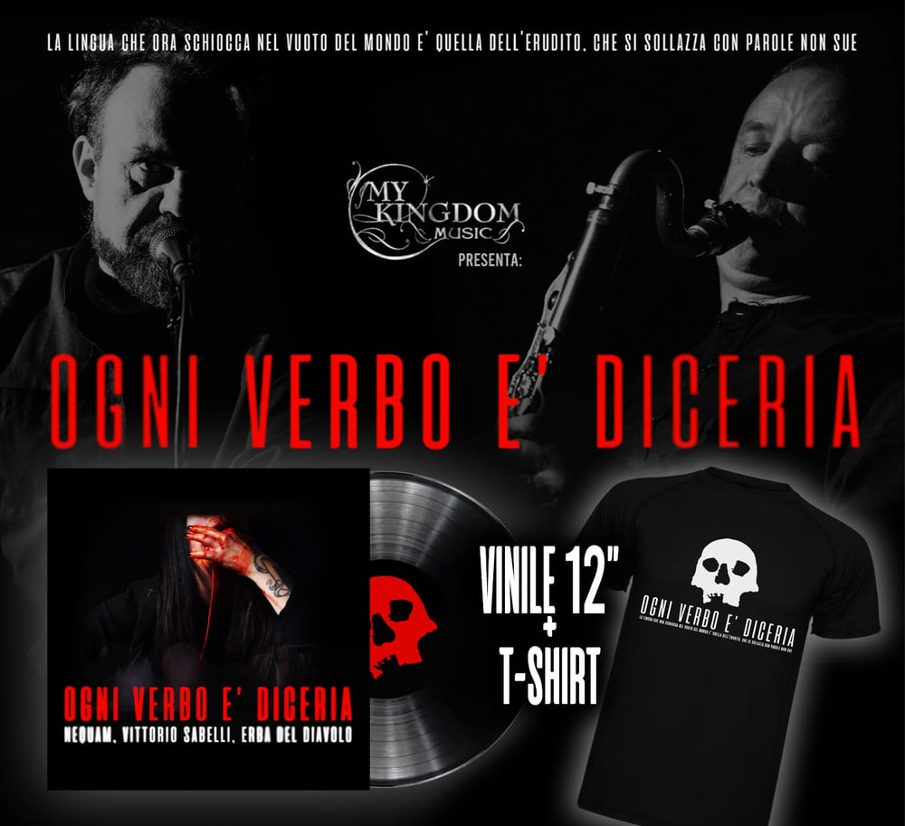 OGNI VERBO E' DICERIA "Ogni Verbo E' Diceria" LP / T-SHIRT