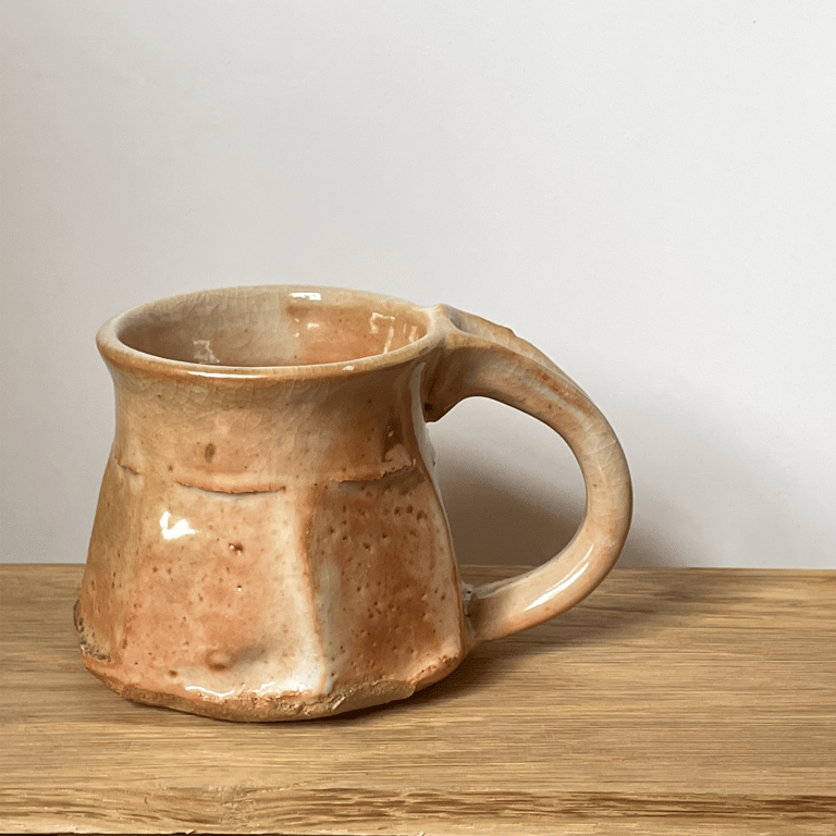 Shino-Glazed Coffee Cup - Wood Fired for Three Days (3)