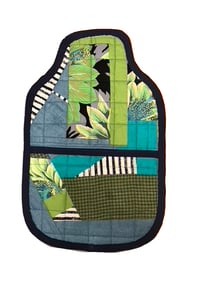 Image 1 of COOL GREEN HOT WATER BOTTLE COVER