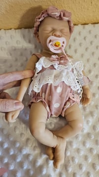 Image 4 of 12"/30cm Micro Preemie Full Body Silicone Baby Doll Girl Mimi or Mike Lifelike Reborn Doll