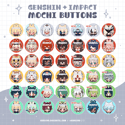 Genshin Impact | Buttons (76 characters)