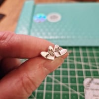 Image 1 of Heart Stud Earrings 
