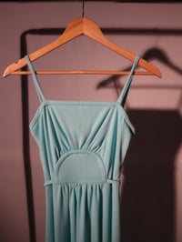 Image 3 of 1970s Robins Egg Blue Dress