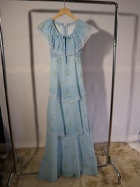 Image 4 of 1970s Baby Blue Prarie Dress