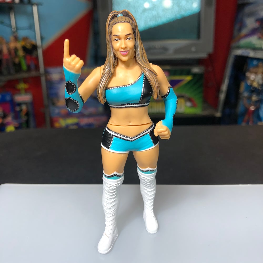 **NO PACKAGING** CHELSEA GREEN (STANDARD) WRESTLE-SOMETHING WRESTLERS SERIES 1 FIGURE BY FC TOYS