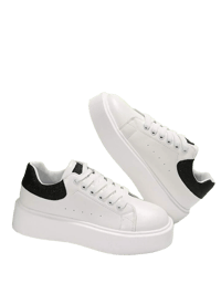 WOMENS WHITE FLEX TRAINERS