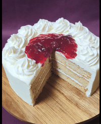 Image 2 of Vanilla Sour Cherry Jelly 8’ Chiffon Cake 