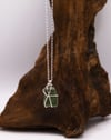 Sterling Silver Wrapped Sea Glass Necklace