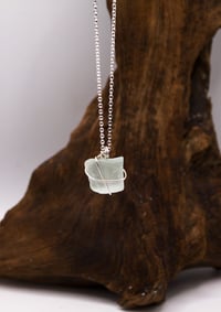 Image 5 of Sterling Silver Wrapped Sea Glass Necklace