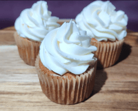 Image 1 of Keto, Gluten-Free Vanilla Chiffon Cupcakes