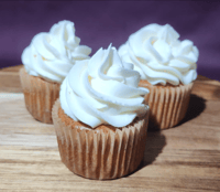 Image 3 of Keto, Gluten-Free Vanilla Chiffon Cupcakes