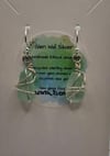 Sterling Silver Wrapped Sea Glass Earrings