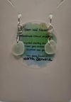 Drilled Sea Glass Hook Earrings
