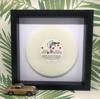 Image 1 of James Bond Theme Tunes, framed original 7" vinyl records