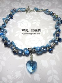 Image 1 of True Blue Heart Necklace
