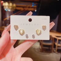 Image 3 of Cute Stud Earrings Set of 3