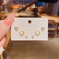 Image 4 of Cute Stud Earrings Set of 3