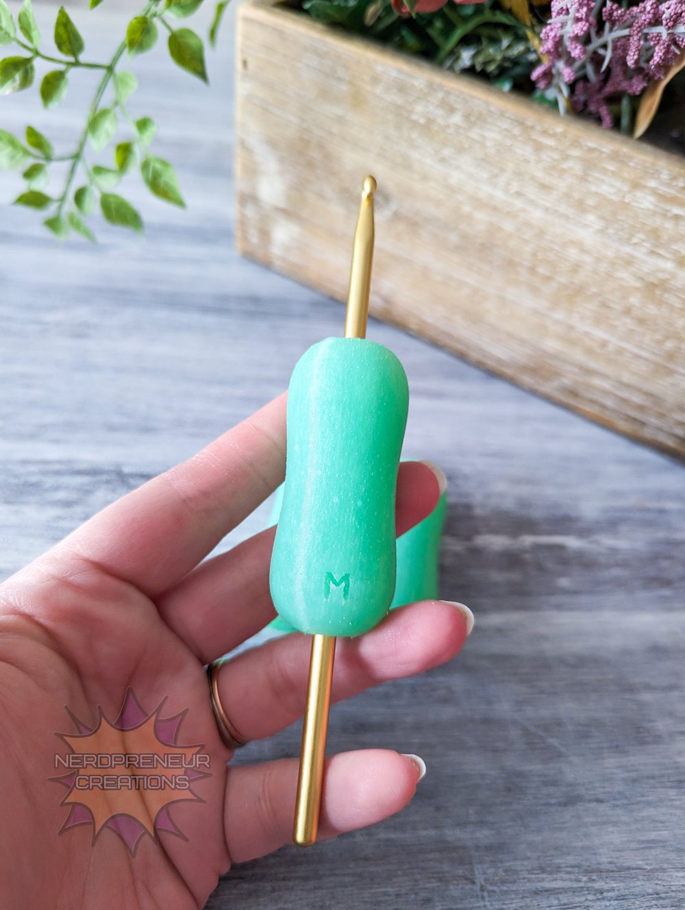 Squishy Grip Shimmery Lime MINI Pencil Grip Interchangeable Silicone Crochet  Hook Grip