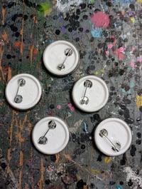 Image 3 of Blue Monster Art Buttons