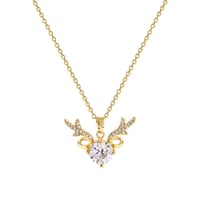 Image 1 of Butterfly Wing Pendant Necklace 
