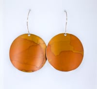 Orange Swirl Earrings /Sold Out