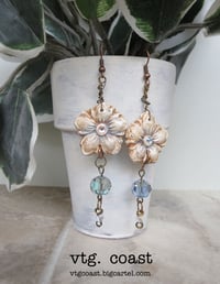 Image 5 of VTG Coast Flower Drop Earrings