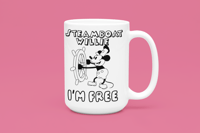 Image 2 of Classic Disney "Steamboat Willie" Mug - 12oz & 15oz 