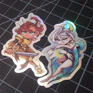 STICKERS — Holographic Sulemio Sun & Moon Warriors 