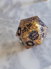 Image 1 of Smiley Day 30mm chonk death save d20