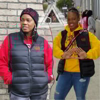 Image 2 of Lightweight Puffer Vest (RED and BLACK) 