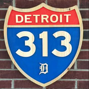 Image of Detroit 313 Sign