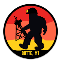 Sunset Butte 'Squatch Circle Sticker 