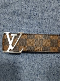 Image 3 of LV Belt Brown Checkered