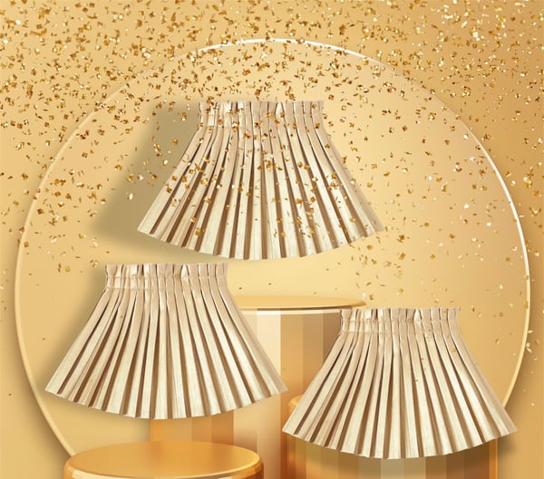 Image of Gold pleated skirt