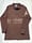 Image of the keep going tall collar shirt in brown 