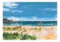 Art print by Jenny Shaw - Iconic - Surf life saver flags 