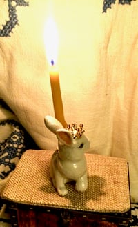 Image 2 of Royal White Rabbit Cake Topper