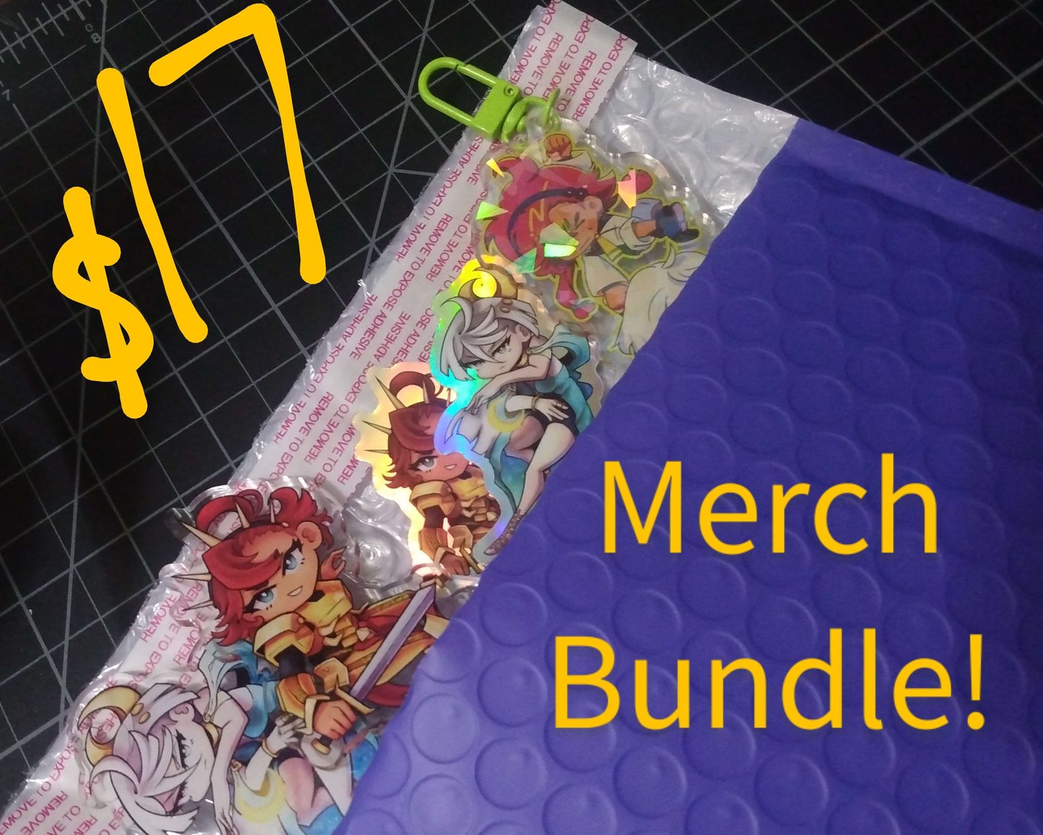 BUNDLE — Sulemio standee & sticker set & keychain