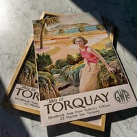 Image 1 of Torquay - GWR | William Smithson Broadhead - 1935 | Travel Poster | Vintage Poster