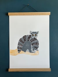 Image 4 of Ring-tailed Lemur print