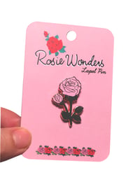 Image 2 of *NEW* Rose Gold and Pink Rose Enamel Pin