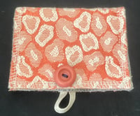 Image of Unique Pink Leopard Print Soft Recycled Fabric Wallet
