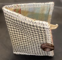 Image of DogTooth Fabric Recycled Wallet