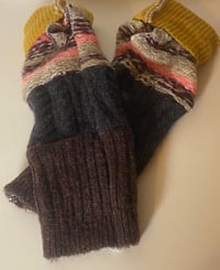 Image of Multicoloured Fingerless Gloves