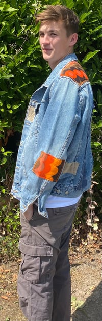 Image of ON SALE Vibrant Unique Denim Jacket