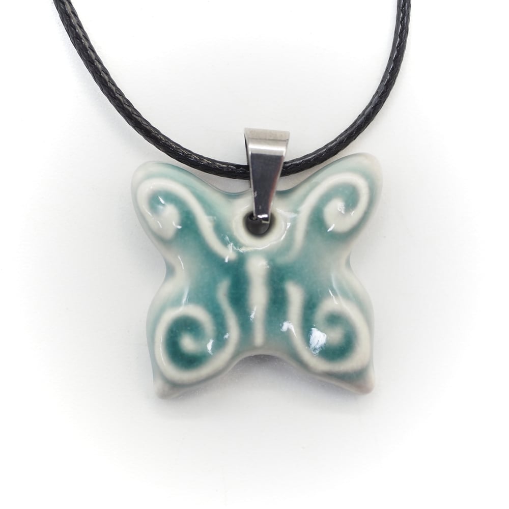Image of Blue Butterfly Pendant 03