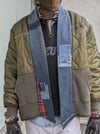 Army Quilt Denim Kimono Jacket