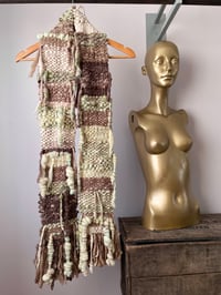 Image 4 of SALE Mint & Brown Woven Scarf