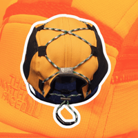 Image 3 of Orange NORTH FACE 5 panel hat (2/2)